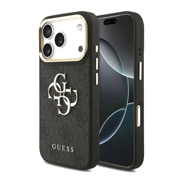 Guess Coque 4G Metal Logo Backcover Apple iPhone 18 Pro / 17 Pro - Black