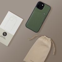 Selencia Coque Riva avec porte-cartes Apple iPhone 15 - Sage Green
