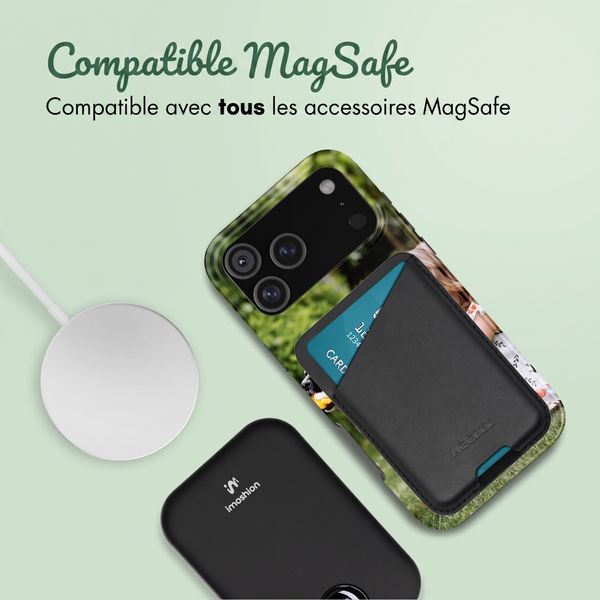 Concevez votre propre coque Tough avec MagSafe Apple iPhone 18 Pro / 17 Pro - Blanc
