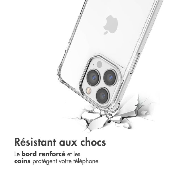 imoshion Coque avec dragonne + bracelet Apple iPhone 13 Pro Max - Perles Cœurs