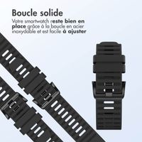 imoshion Bracelet QuickFit® Stripe en silicone  - Connexion Garmin 22 mm - Noir