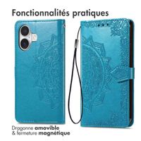 imoshion Etui de télephone Mandala Apple iPhone 17 - Turquoise