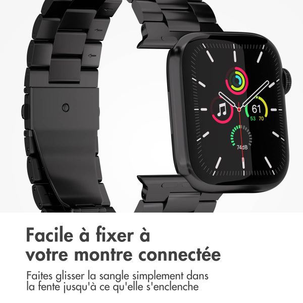 imoshion Bracelet acier Apple Watch | 44/45/46/49 mm - Noir