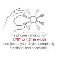 RAM Mounts Support de téléphone X-Grip® U-Bolt pour vélo / scooter / moto - Universel - Grand - Noir