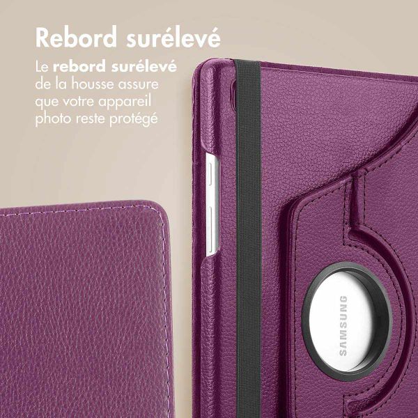 imoshion Coque tablette rotatif à 360° Samsung Galaxy Tab A8 - Violet