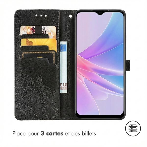imoshion Etui de télephone Mandala Oppo A58 - Noir