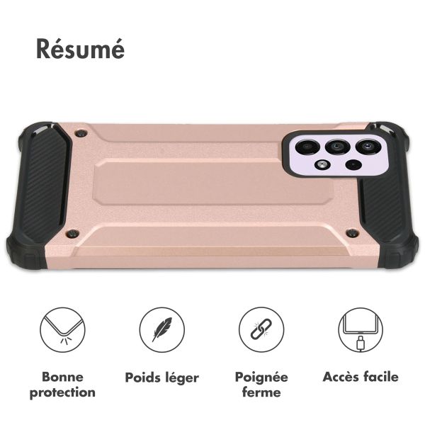 imoshion Coque Rugged Xtreme Samsung Galaxy A33 - Rose Doré