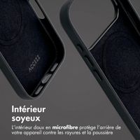 Accezz Coque arrière en cuir avec MagSafe Apple iPhone 18 Pro Max / 17 Pro Max - Onyx Black