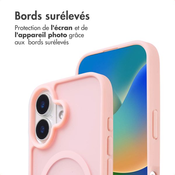 imoshion Coque Color Guard avec MagSafe Apple iPhone 16 - Rose clair