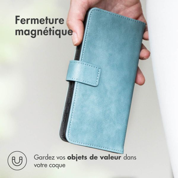 imoshion Étui de télephone portefeuille de luxe Oppo Reno15 F (5G) - Bleu clair