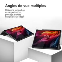 imoshion Coque tablette Design Trifold Lenovo Tab K11 Plus - Black Marble