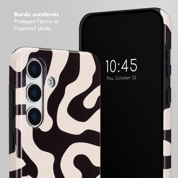 Selencia Coque arrière Vivid Samsung Galaxy S25 Plus - Art Wave Black