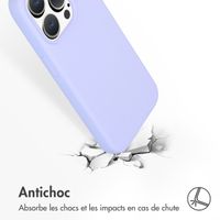 Accezz Coque Liquid Silicone Apple iPhone 15 Pro - Violet