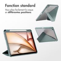 imoshion Coque tablette Origami Apple iPad 11 (2025) 11 pouces A16 / iPad 10 (2022) 10.9 pouces - Vert foncé