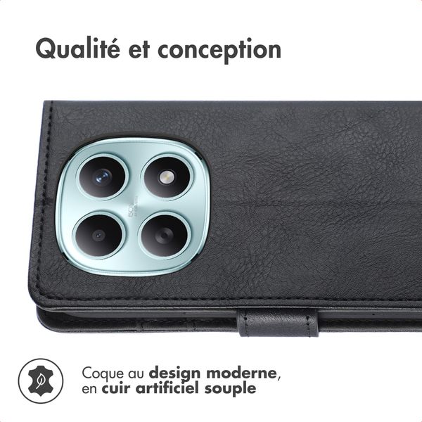 imoshion Étui de télephone portefeuille de luxe Xiaomi Redmi Note 15 (5G) - Noir