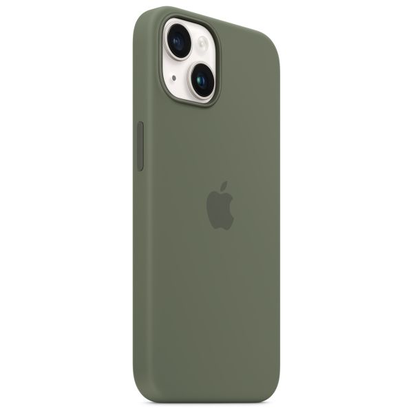 Apple Coque en silicone MagSafe Apple iPhone 14 - Olive