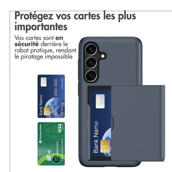 imoshion Coque arrière avec porte-cartes Samsung Galaxy S26 FE - Bleu foncé