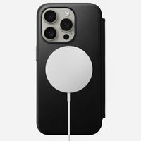 Nomad Étui de télephone portefeuille Modern Leather Folio Apple iPhone 15 Pro - Noir