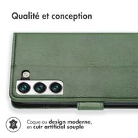 imoshion Étui de télephone portefeuille de luxe Samsung Galaxy S22 - Vert