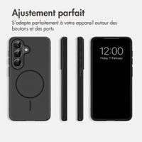 imoshion Coque arrière Color avec Thin MagSafe Ring Samsung Galaxy S26 - Noir