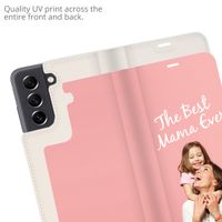 Concevez votre propre housse portefeuille Samsung Galaxy S21 FE - Blanc