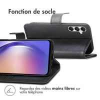 imoshion Étui de télephone portefeuille de luxe Samsung Galaxy A35 - Noir