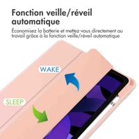 imoshion Coque tablette rigide Trifold Apple iPad Air 11 pouces (2026) M4 / (2025) M3 / (2024) M2 / Air 5 (2022) / Air 4 (2020) - Rose