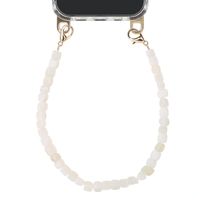 Selencia Cordon de poignet avec pierres naturelles - Pearl White