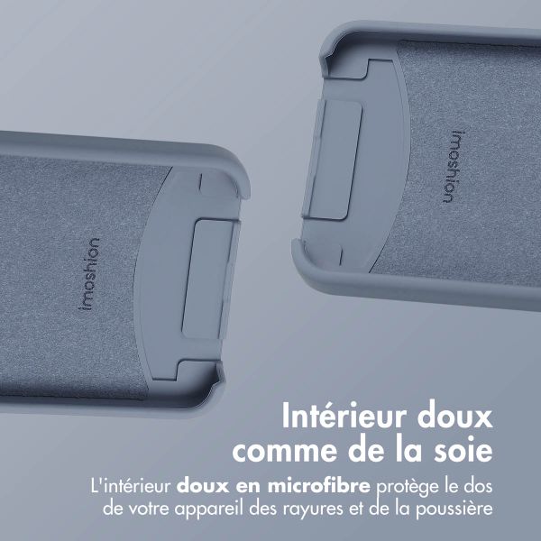 imoshion Coque arrière Color avec cordon amovible et MagSafe Samsung Galaxy S25 / S24 - Ash Blue