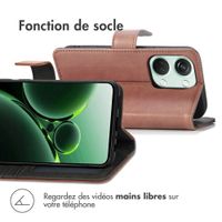 imoshion Étui de télephone portefeuille de luxe OnePlus Nord 3 - Marron