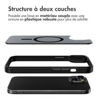 Accezz Coque Givrée Robuste avec MagSafe Apple iPhone 15 - Noir
