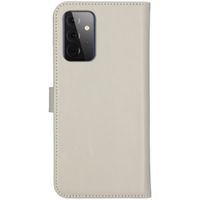 Selencia Étui portefeuille en cuir véritable Samsung Galaxy A72 - Greige