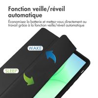 imoshion Coque tablette rigide Trifold Samsung Galaxy Tab A11 / A9 8.7 pouces - Noir