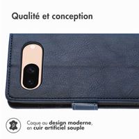 imoshion Étui de télephone portefeuille de luxe Google Pixel 8a - Bleu foncé