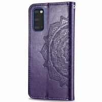 Etui de télephone portefeuille Mandala Samsung Galaxy S20 - Violet