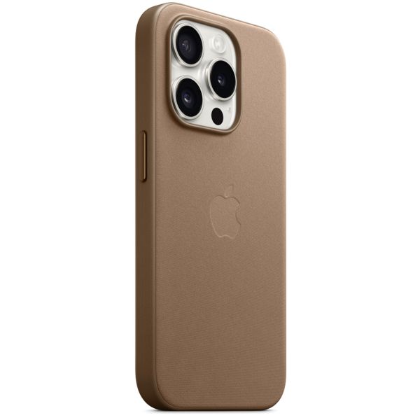 Apple Coque FineWoven MagSafe Apple iPhone 15 Pro - Taupe