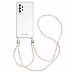 imoshion Coque avec dragonne + bracelet - Perles Samsung Galaxy A53 - Transparent