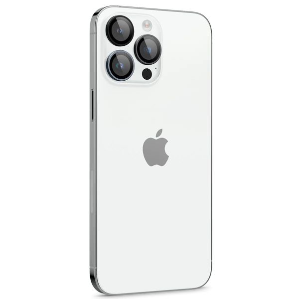Spigen Optik Pro EZ Fit Lens Protector - Protection d'objectif de caméra (lot de 2) Apple iPhone 16 Pro (Max) / 15 Pro (Max) - Zero One