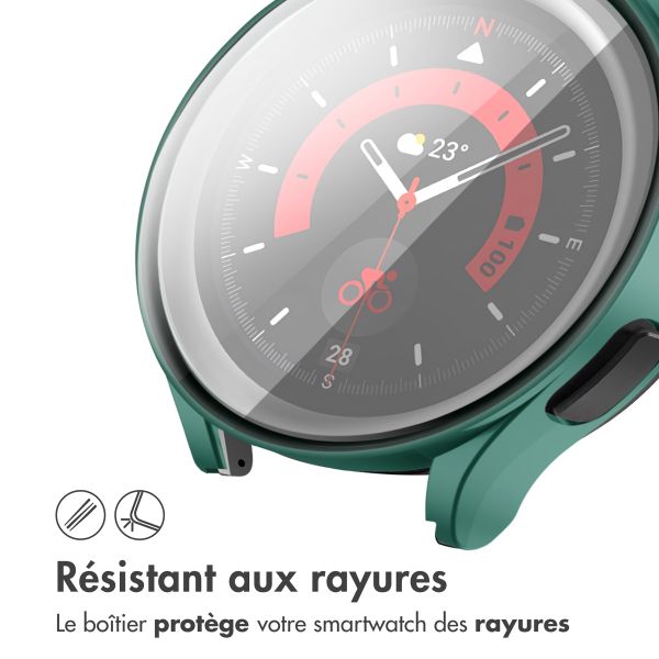 imoshion Coque rigide à couverture complète Samsung Galaxy Watch 4 - 40 mm - Vert foncé