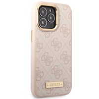 Guess Coque 4G Logo Monogram MagSafe Apple iPhone 14 Pro Max - Rose