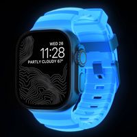 Nomad Bracelet Rocky Point Apple Watch | 44/45/46/49 mm - Icy Blue Glow TItanium