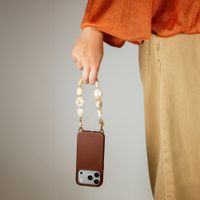 Selencia Coque arrière Rivièra avec MagSafe avec crochets amovibles Apple iPhone 15 Pro - Choco Brown