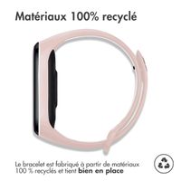 imoshion Bracelet sport silicone Xiaomi Mi Band 5 / 6 - Pink & White