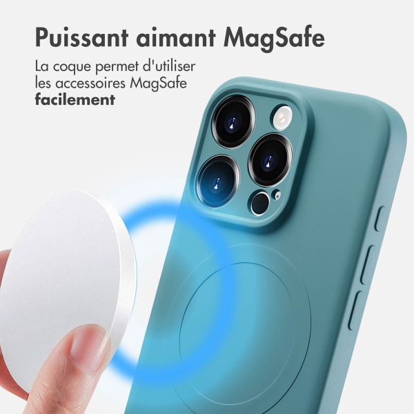 imoshion Coque Couleur avec MagSafe Apple iPhone 16 Pro Max - Smoke Green
