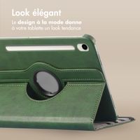 imoshion Coque tablette rotatif à 360° Samsung Galaxy Tab S10 Plus / Tab S9 FE Plus / Tab S9 Plus - Vert