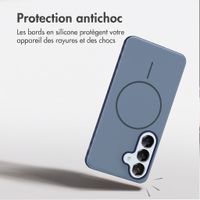 imoshion Coque arrière Color avec Thin MagSafe Ring Samsung Galaxy S25 / S24 - Bleu foncé