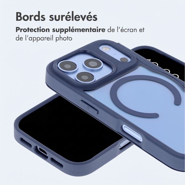 imoshion Bookcase transparente avec MagSafe Apple iPhone 18 Pro Max / 17 Pro Max - Bleu