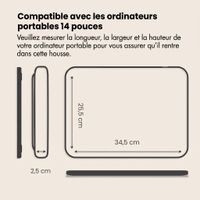 imoshion Pochette ordinateur avec compartiment 14 pouces - Candy Pink