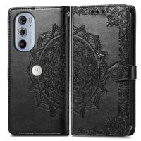 imoshion Etui de télephone Mandala Motorola Edge 30 Pro / Edge Plus (2022) - Noir