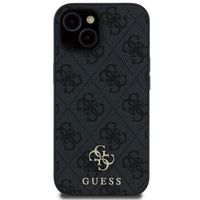 Guess Coque 4G Metal Logo MagSafe Apple iPhone 15 - Noir